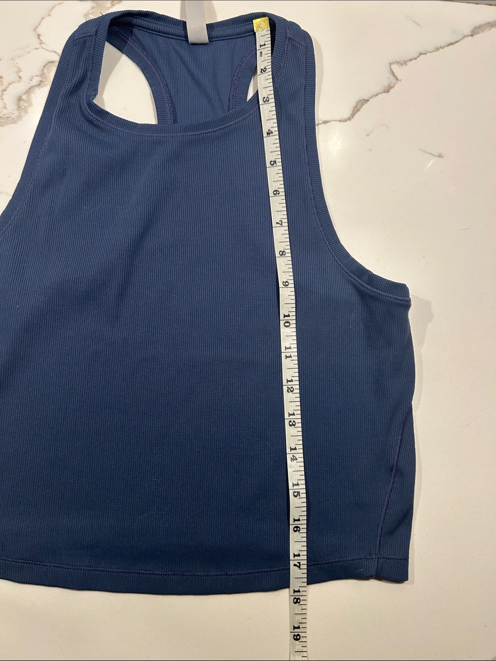Athleta Indigo Ribbed Racerback Tank - Picture 4 of 4
